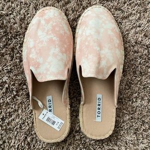 Torrid Tie Dye Canvas Slides